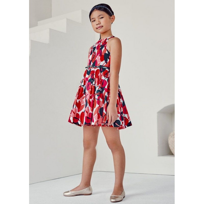 Robe imprimée satinée