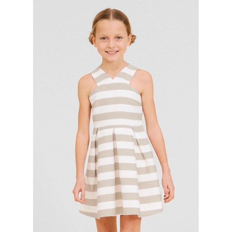 Robe à rayures fille