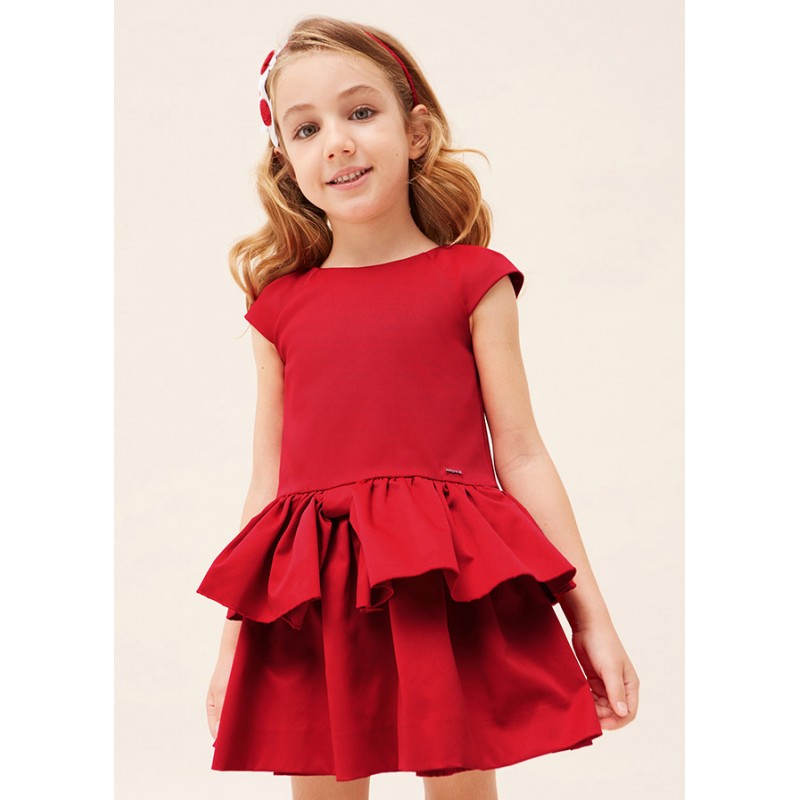 Robe avec applique et nœud...