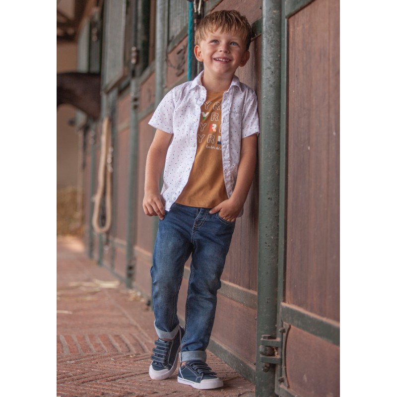 Pantalon slim fit en coton...