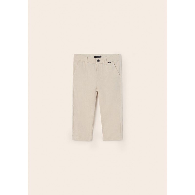 Pantalon chino en lin pour...