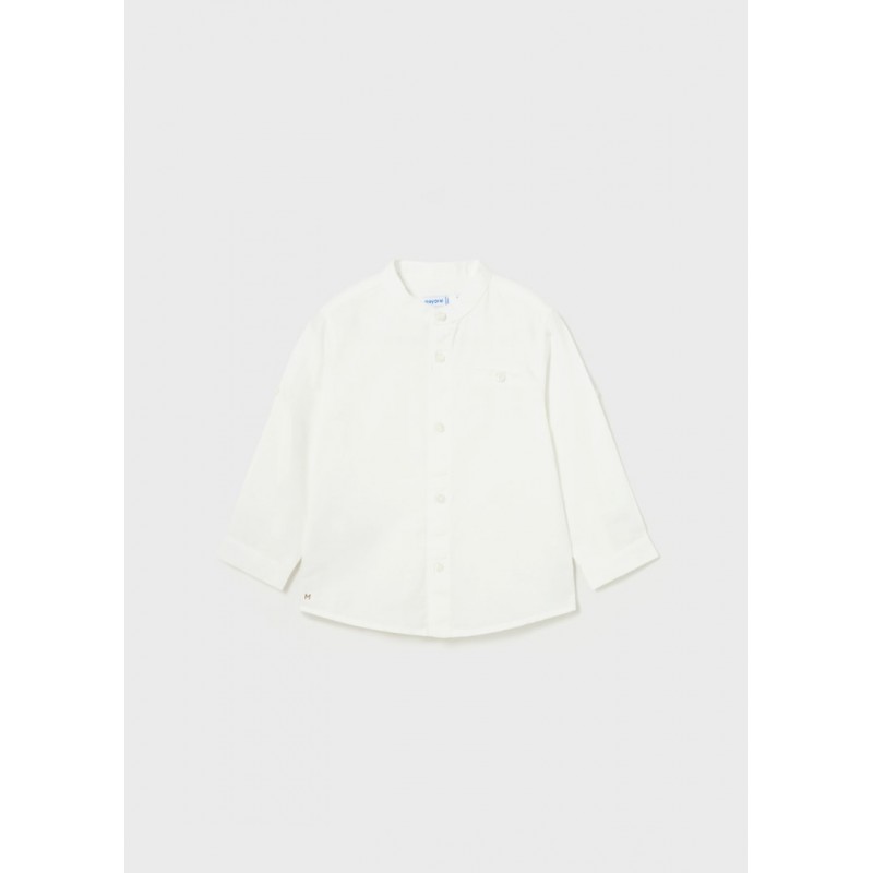 Chemise col mao manches...