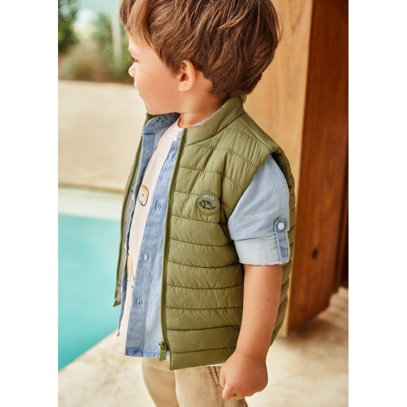 Chemise manches longues en...