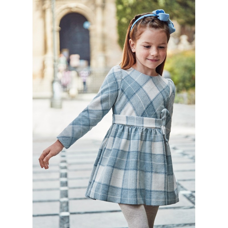 Robe à carreaux fille