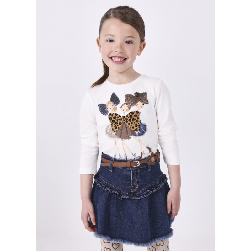 T-shirt imprimé coton fille