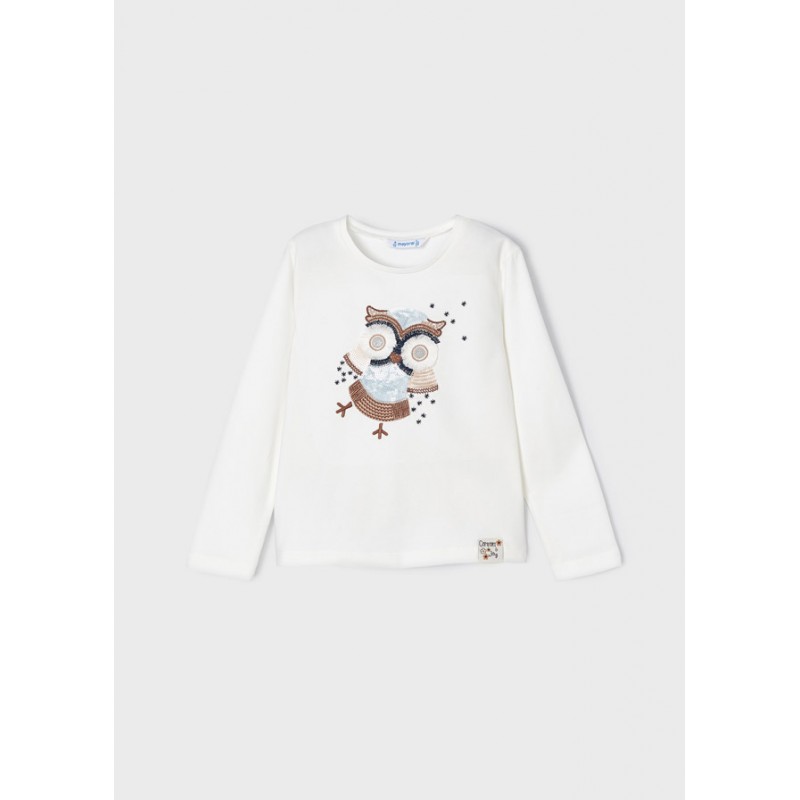 T-shirt brodé en coton pour...