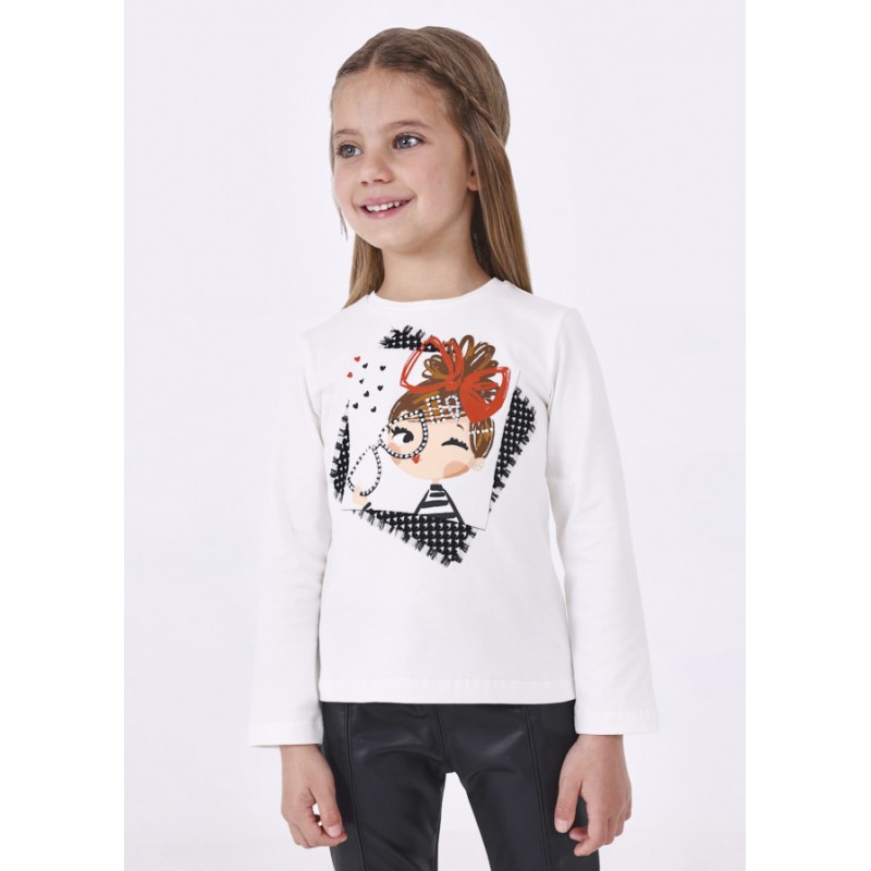 T-shirt imprimé coton fille