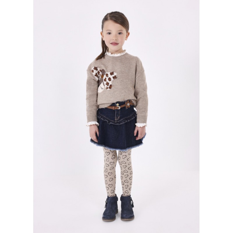 Jupe en jean avec ceinture...