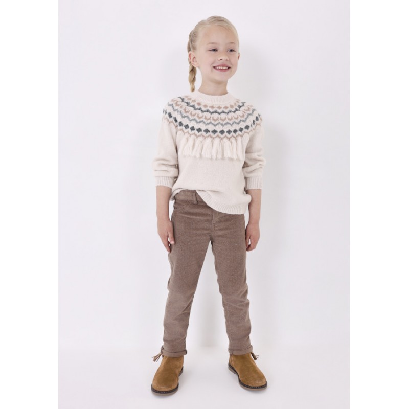 Pantalon en micro velours...