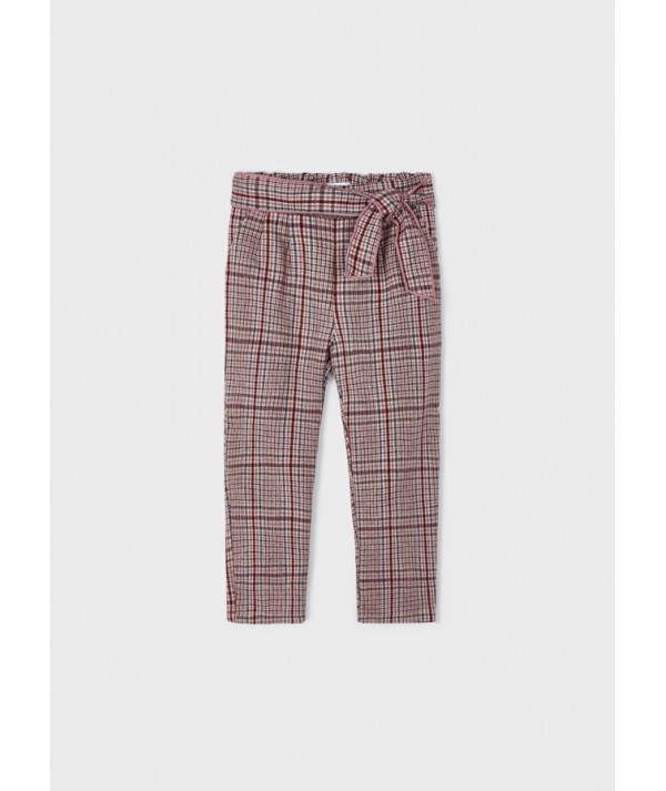 Pantalon imprimé avec laçage fille