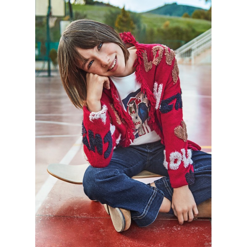 Cardigan tricot fille