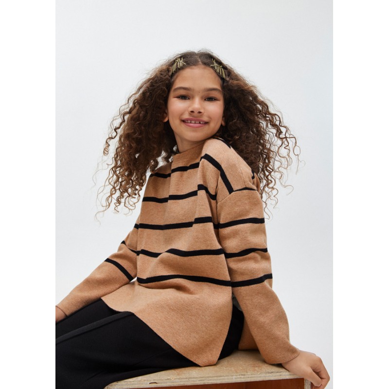 Pull à rayures fille