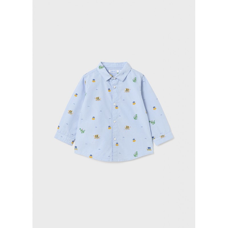 Chemise imprimée en coton bébé