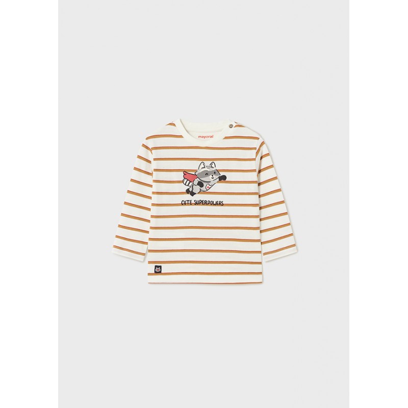 T-shirt rayé e coton bébé