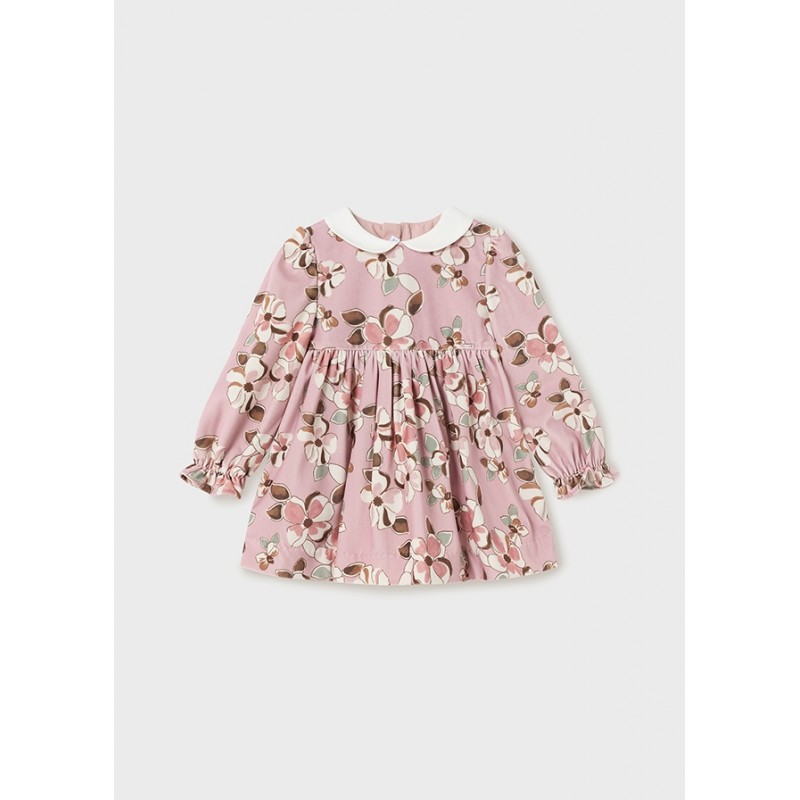 Robe imprimée velours bébé