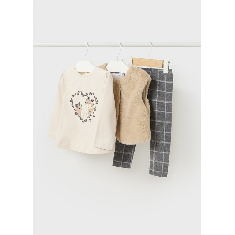 Ensemble 3 pièces gilet bébé
