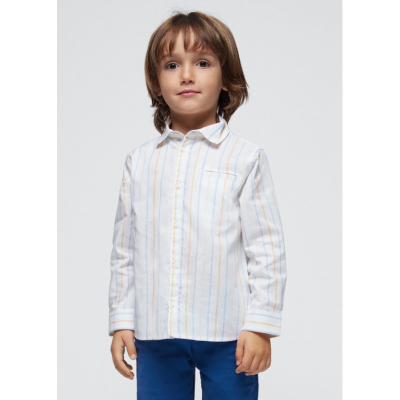 CHEMISE M/L OXFORD RAYURES