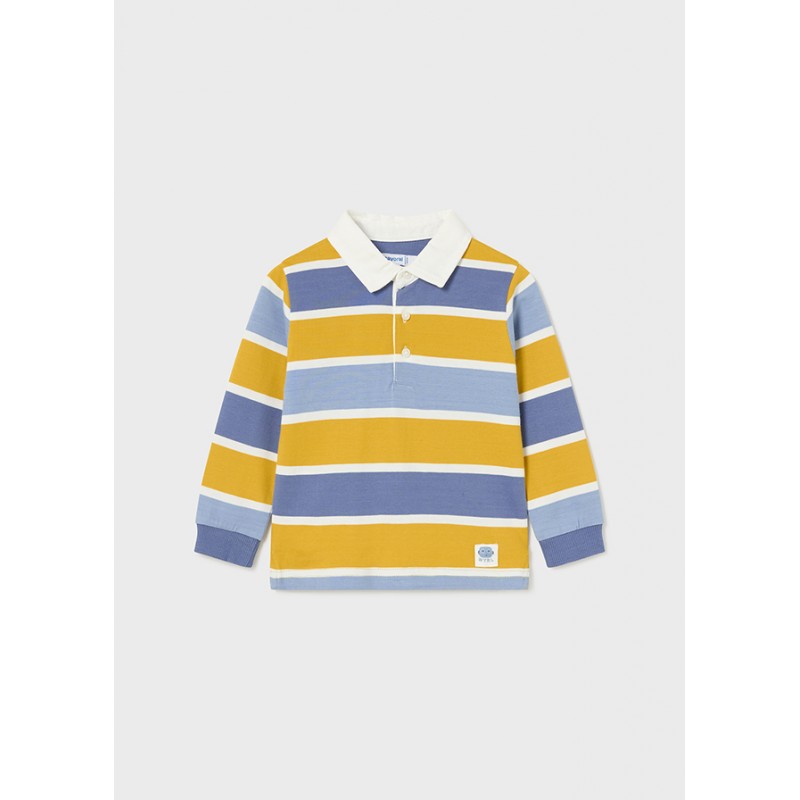 Polo m/l rayé