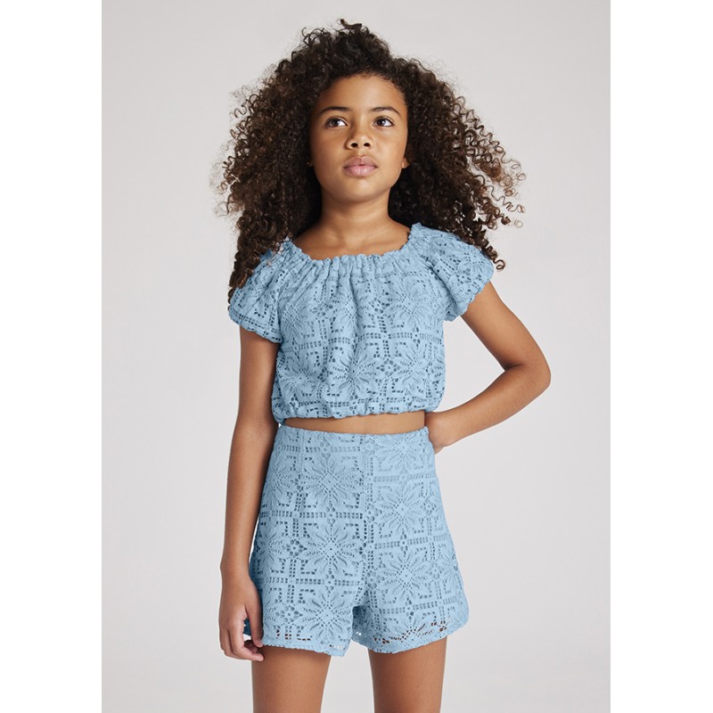 Short en dentelle