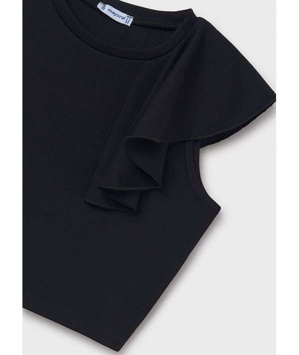 T-shirt bretelles volant