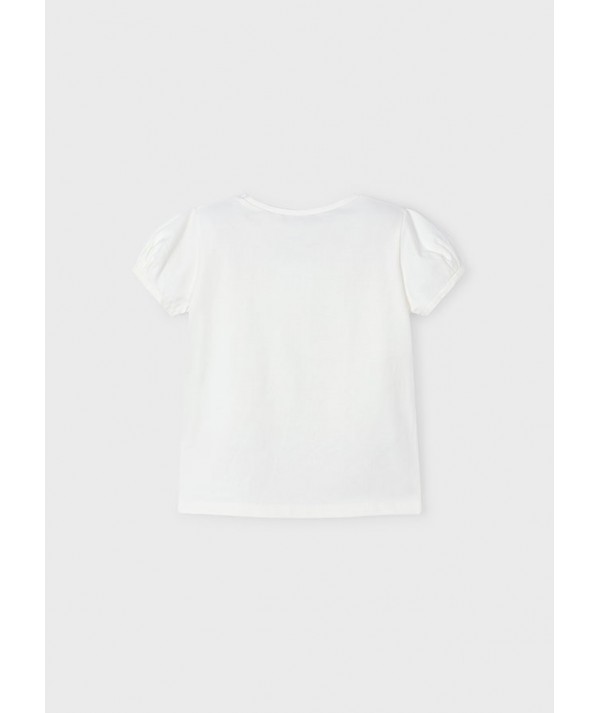 T-shirt m/c nœuds en plumeti