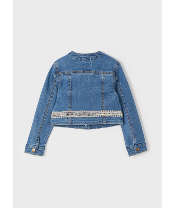 Veste guipure en jean