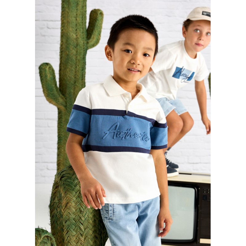 Polo m/c color block