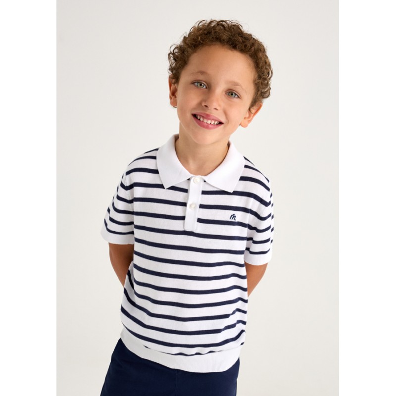 Polo man.courtes tricot