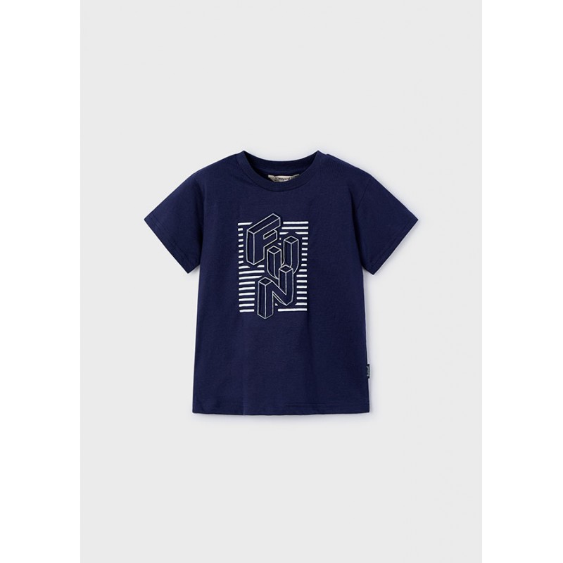 T-shirt m/c en relief "fun"