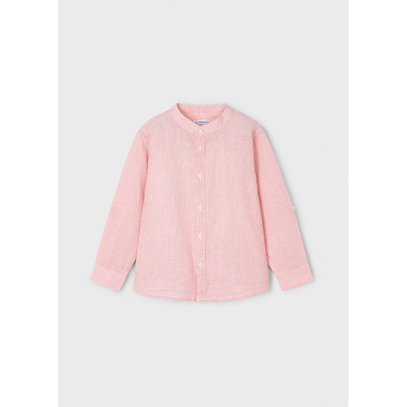 Chemise m.longues col mao lin