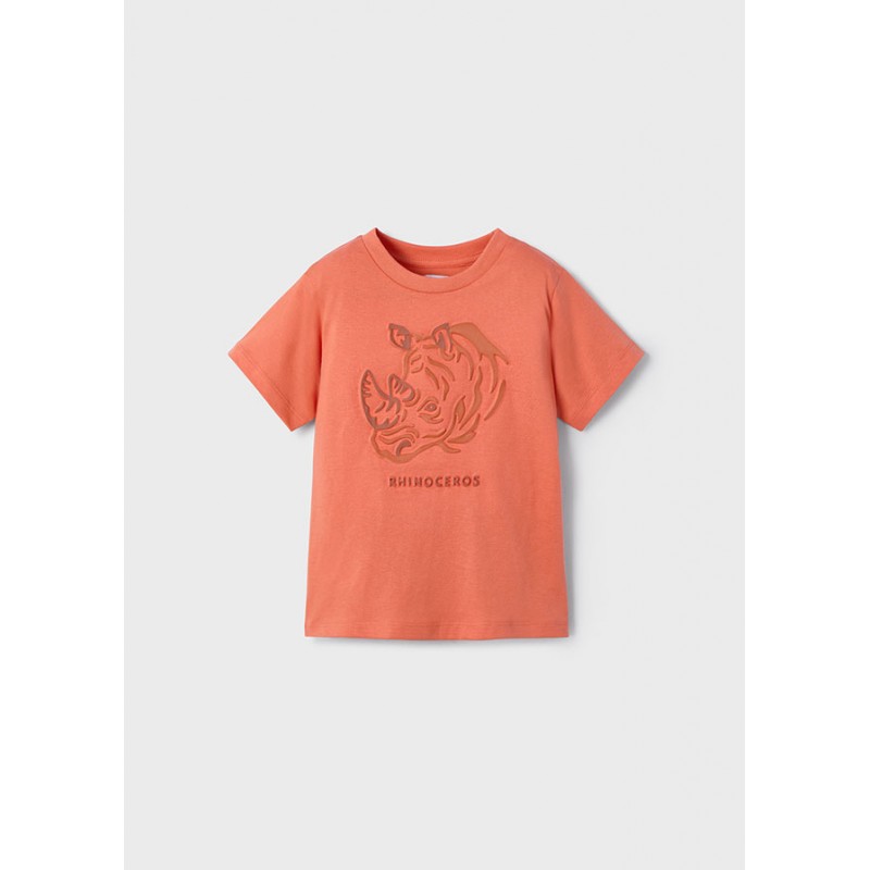 T-shirt m/c en relief "rhino"