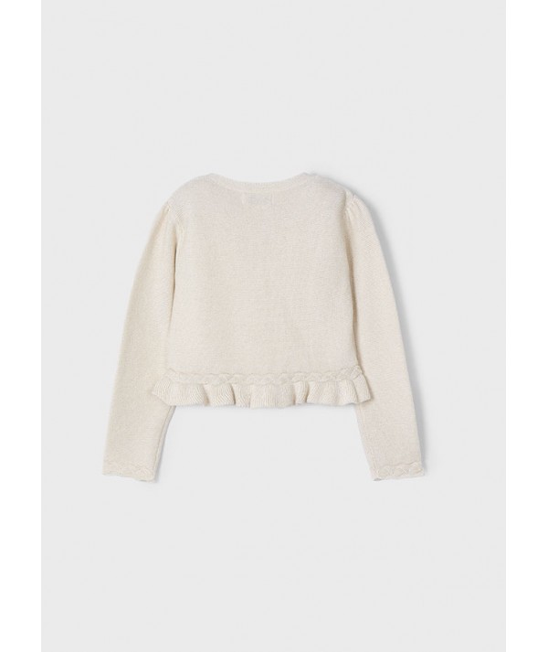 Gilet maille tressée