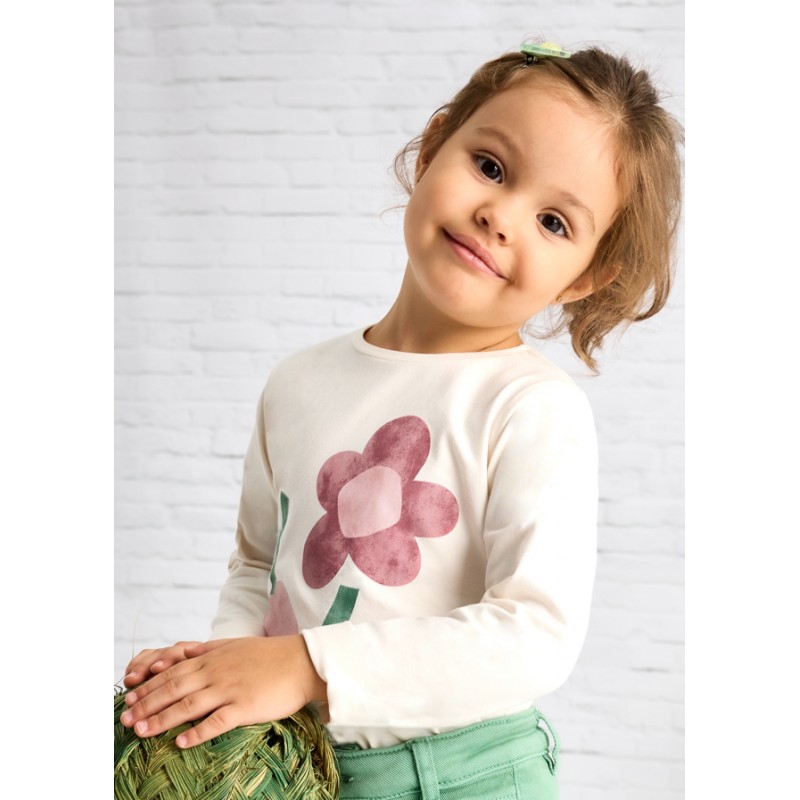 T-shirt m/l maxi fleurs