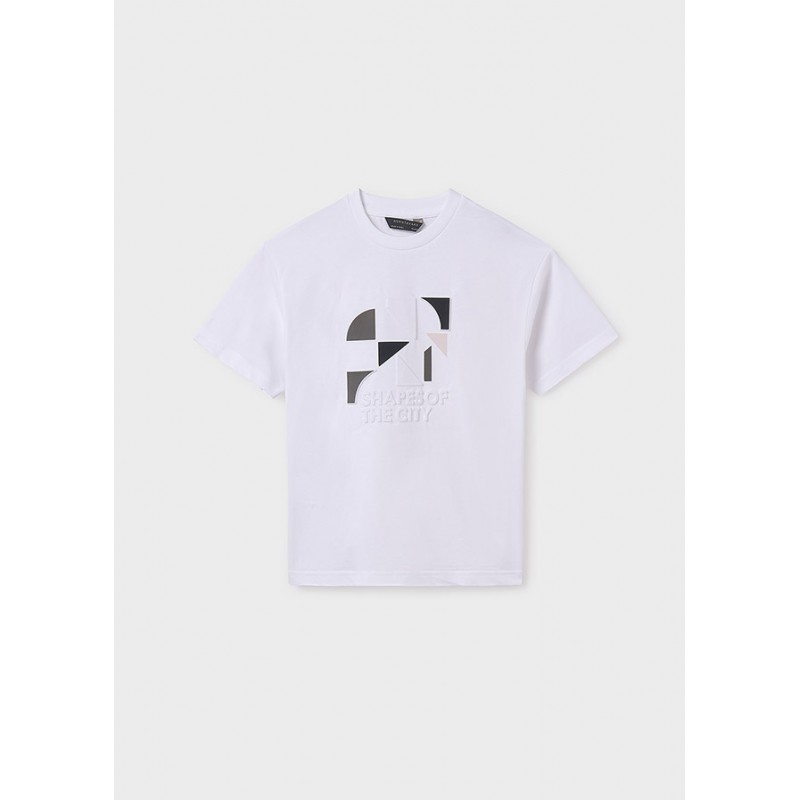 T-shirt m.courtes embossed