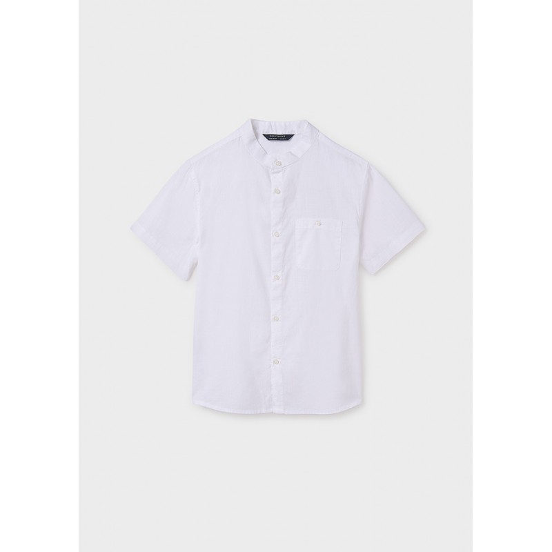Chemise m/c col mao