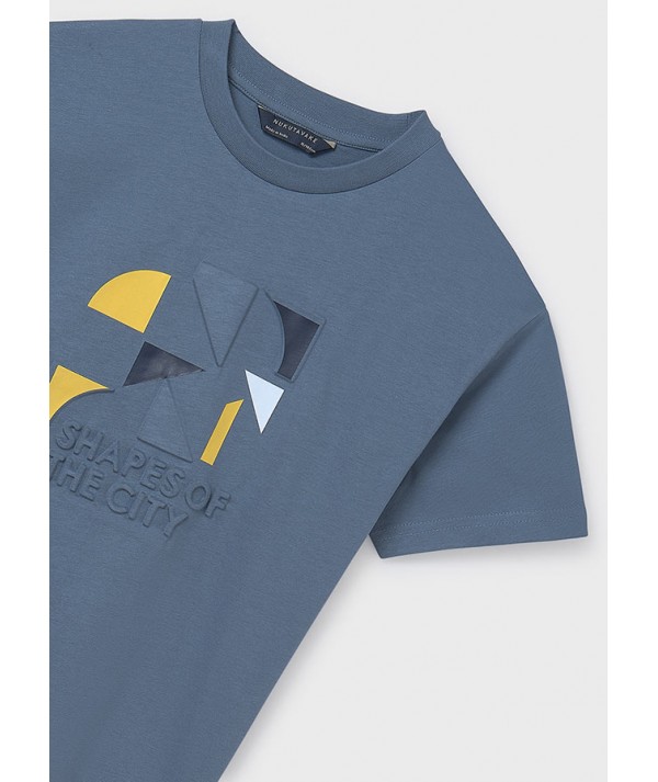 T-shirt m.courtes embossed