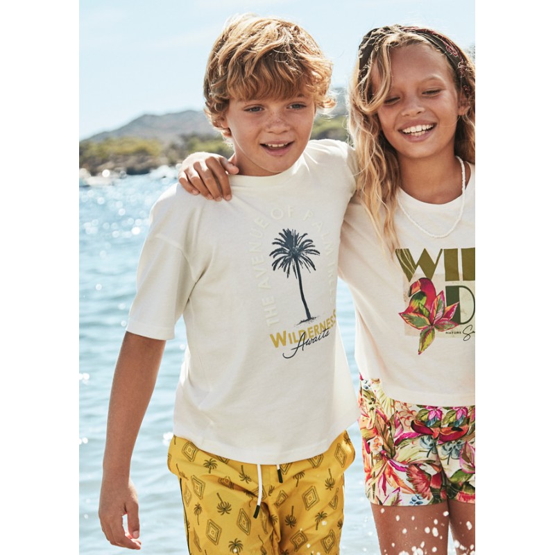 T-shirt m/c print palmier