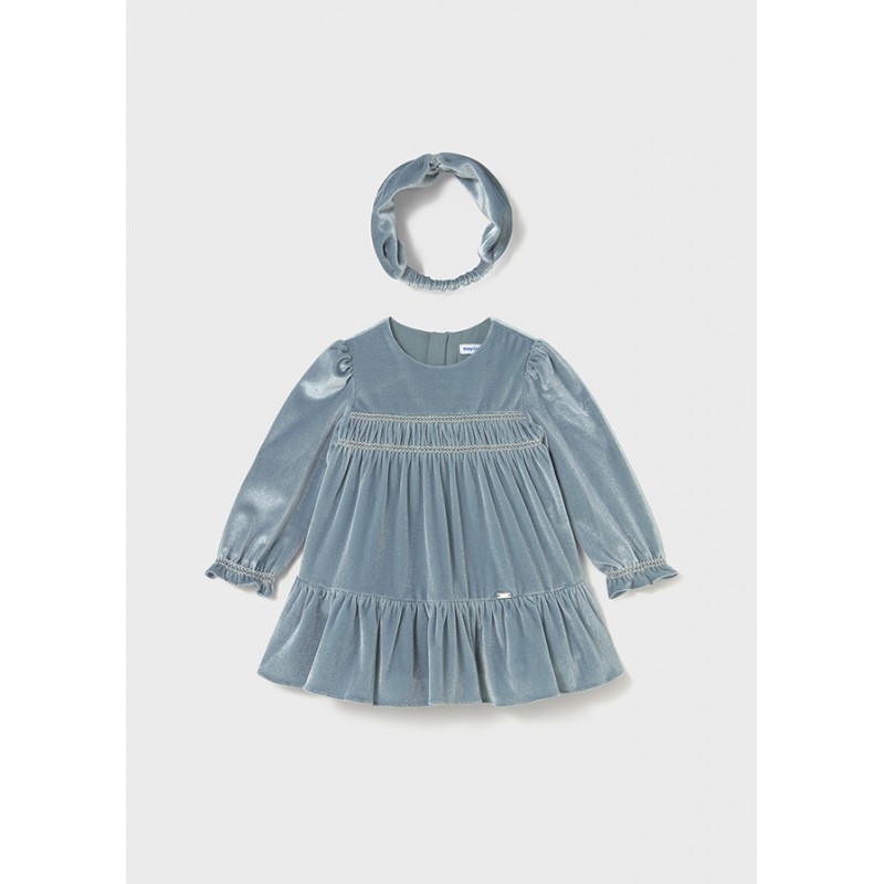 Robe en velours serre-tête