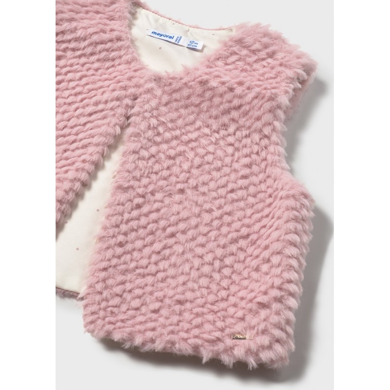 Gilet en fourrure structuré