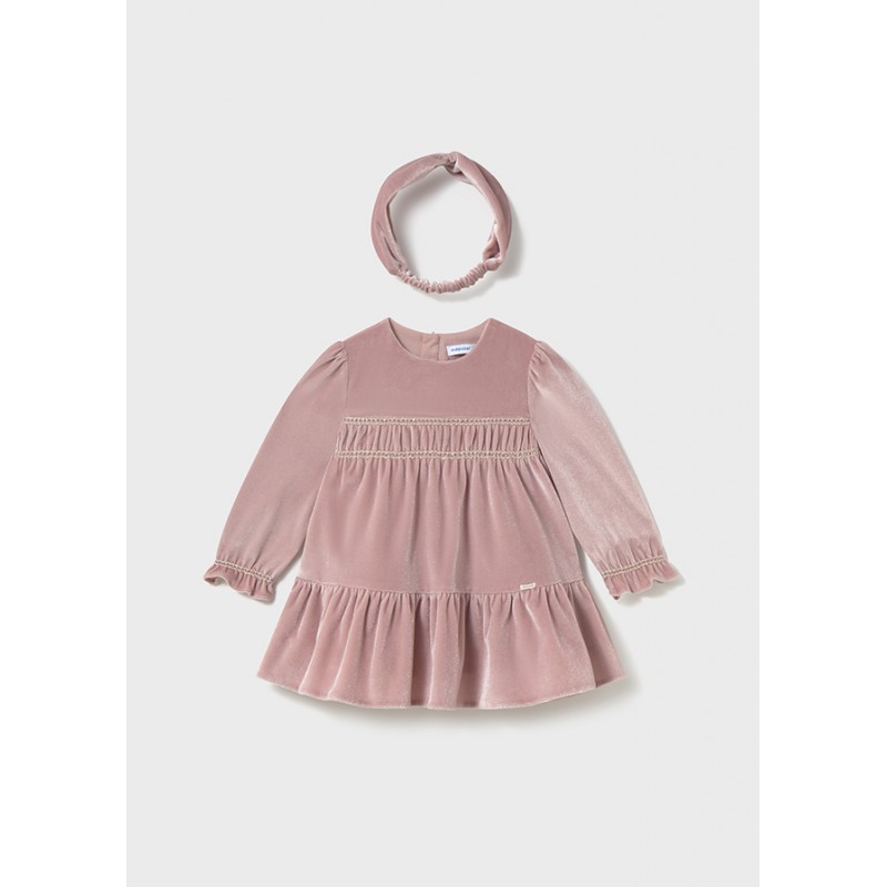 Robe en velours serre-tête