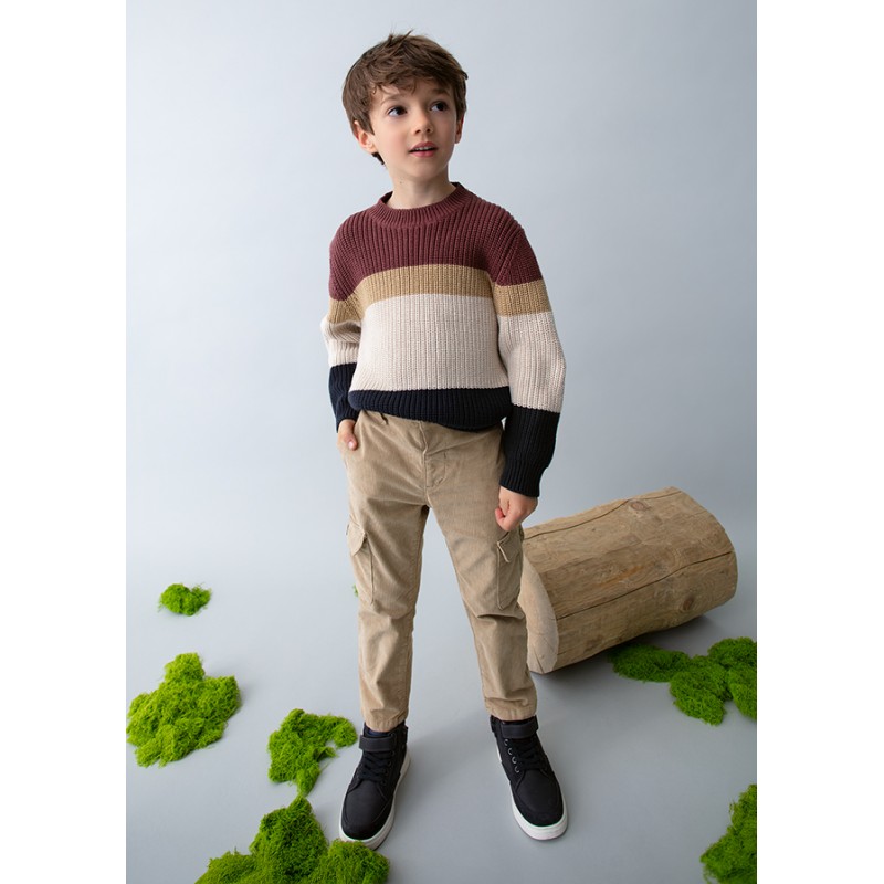 Pantalon cargo velours côtelé