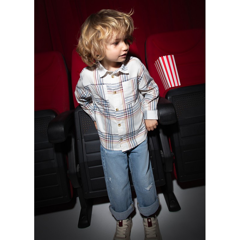 Pantalon denim wide fit