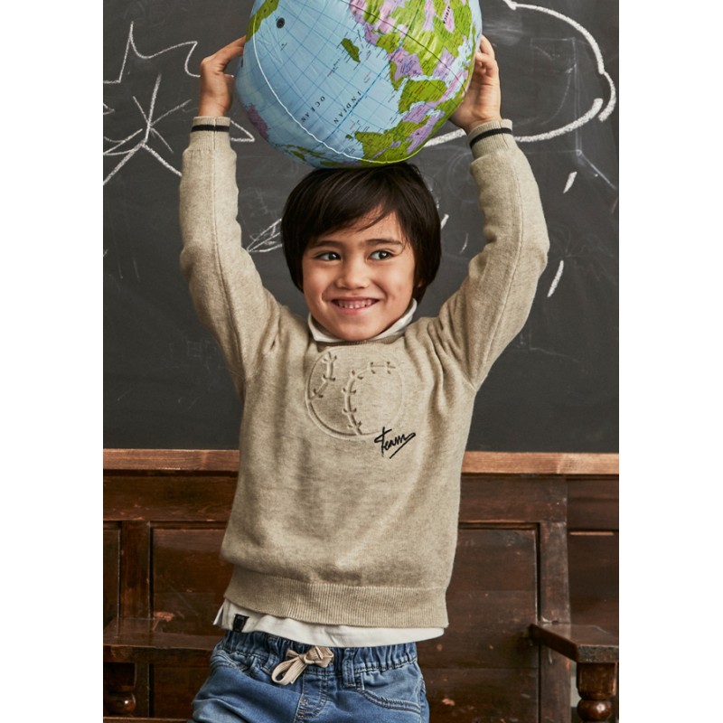 Pull à motif gaufré