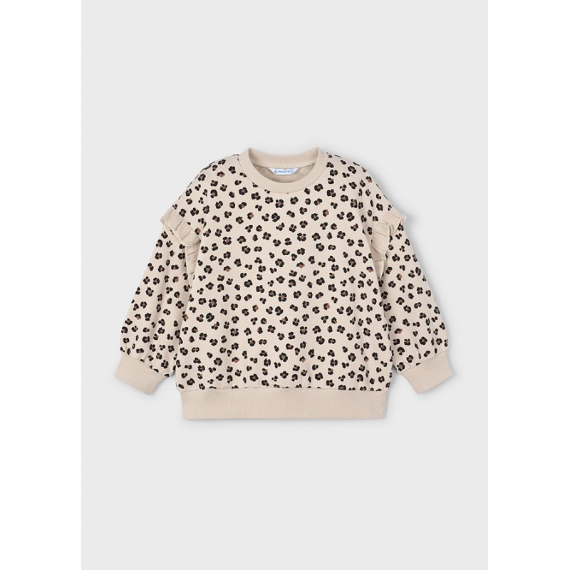 Pull à volants aux manches