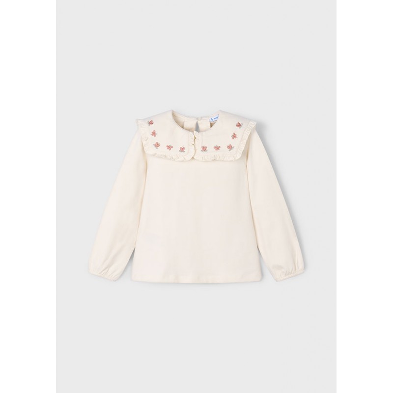 Blouse à col à volants