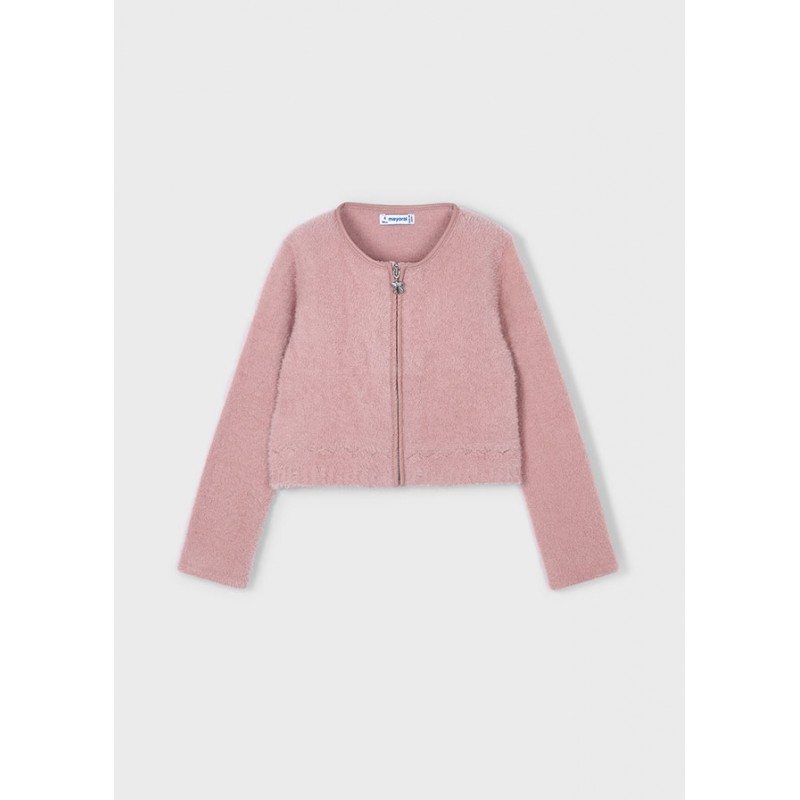 gilet maille fourrure