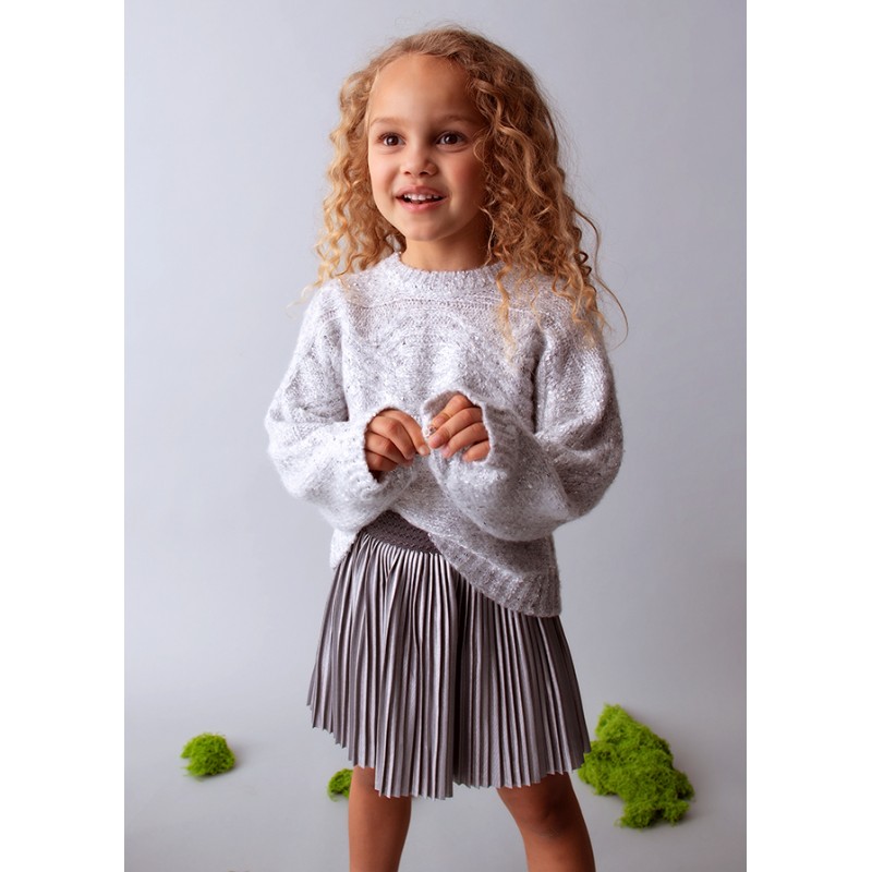 Jupe plissée en tricot