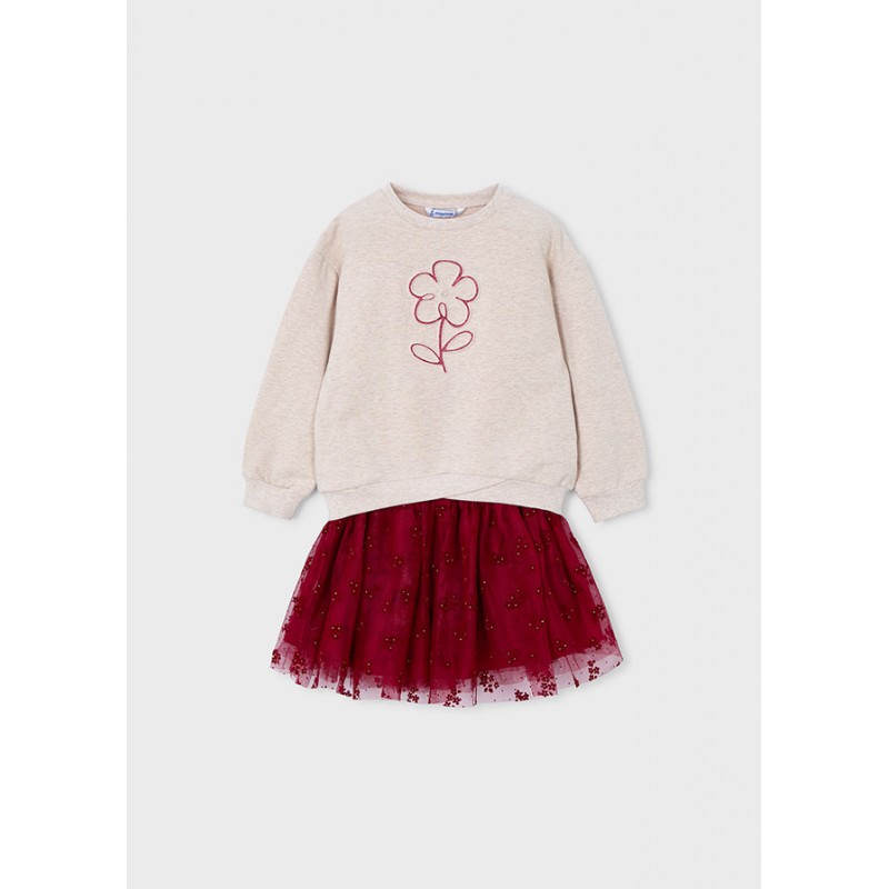 Ens. jupe fantaisie en tulle