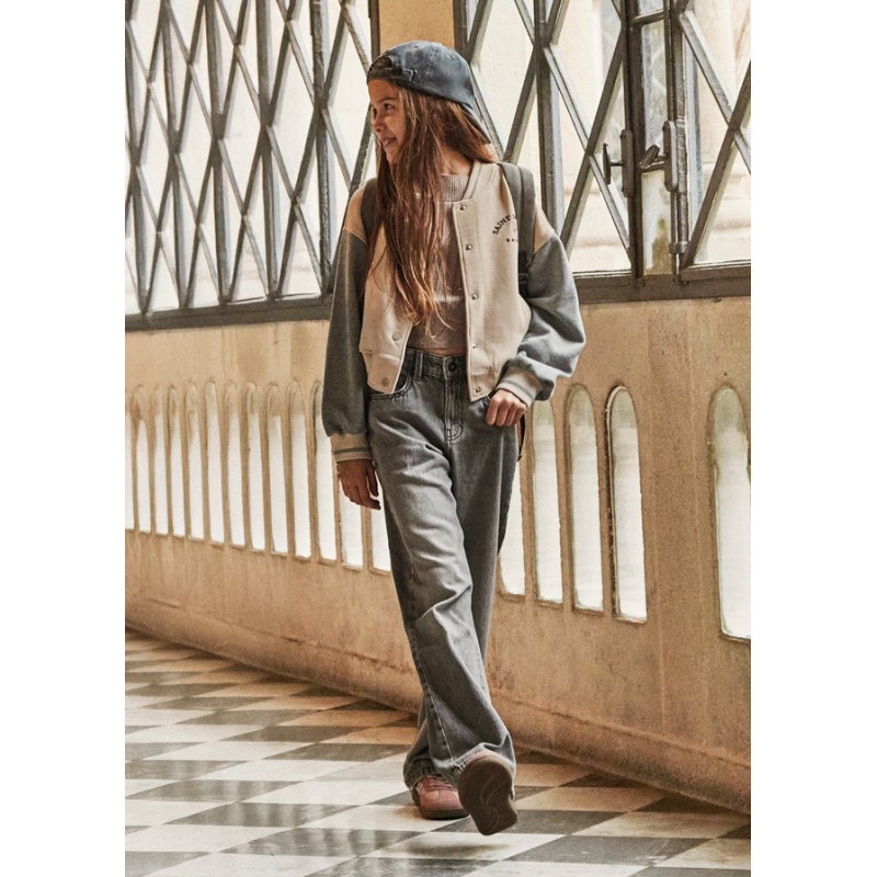 Pantalon long en denim relax