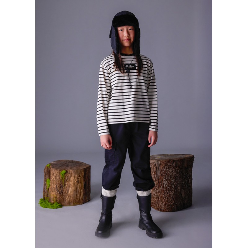 T-shirt m/l rayé oversize